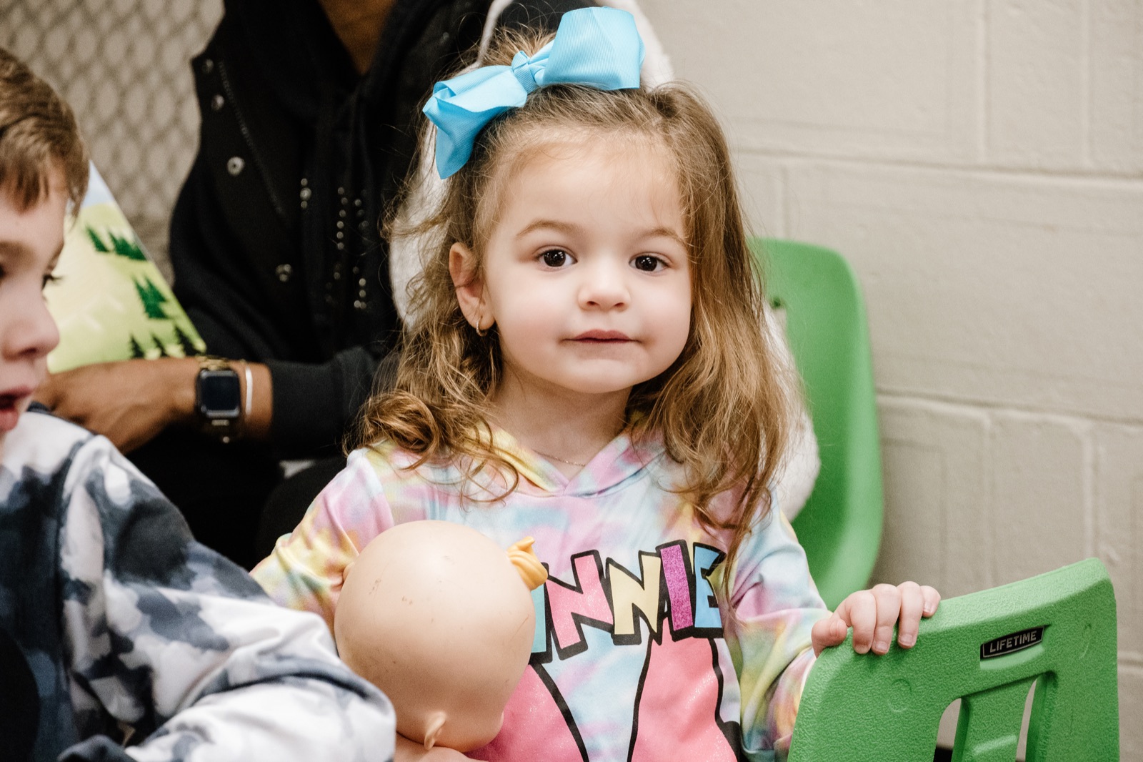 A preschool child participating in a CRWC Kidz classroom activity