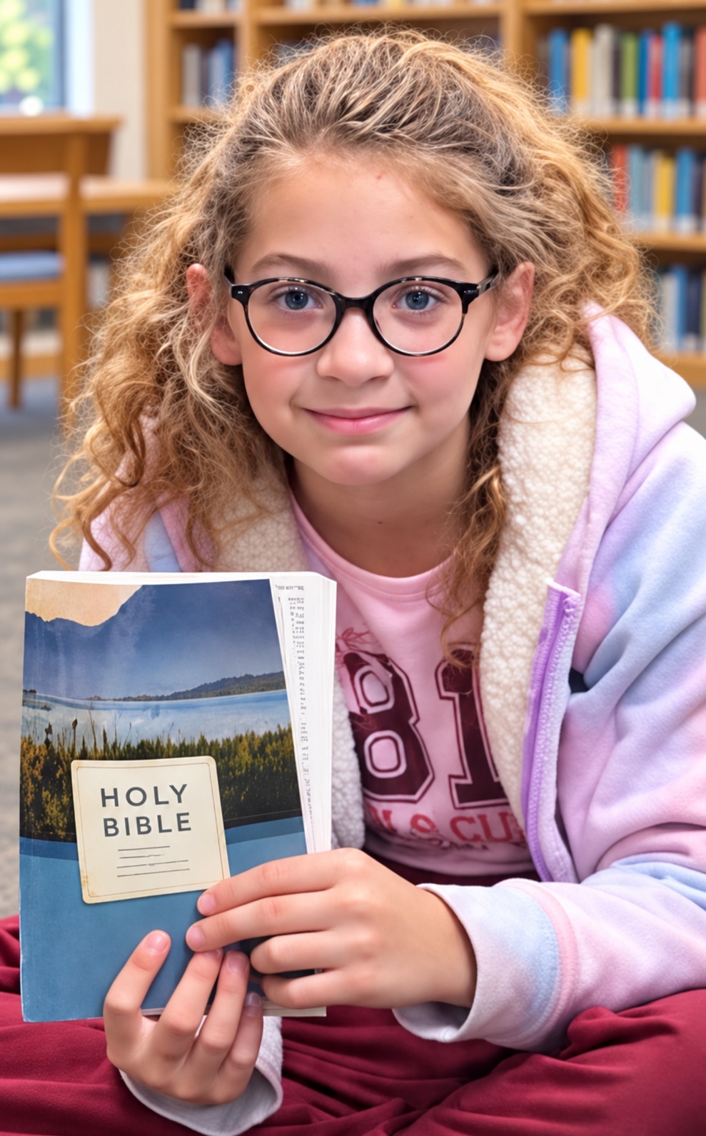 A CRWC Kidz child holding her Bible